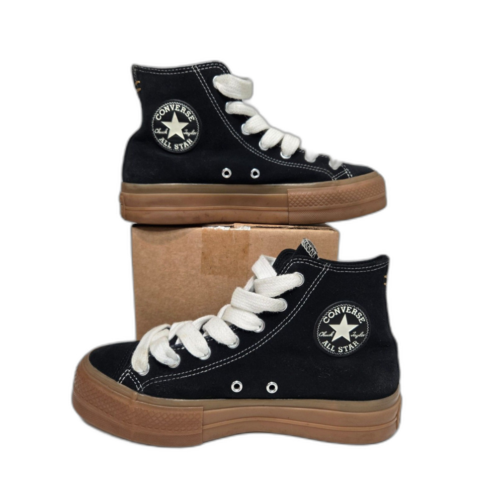 Converse Chuck Taylor All Star Lift Shoes | Womens Size 9 | High Top Black Suede